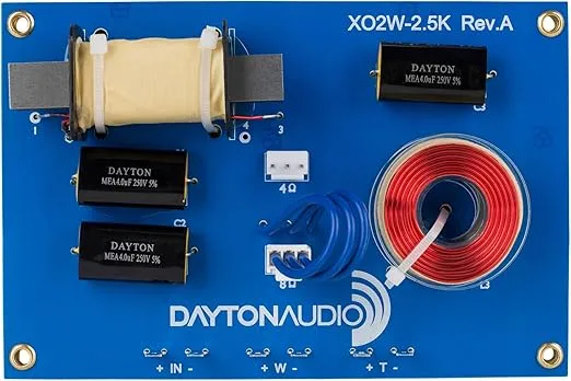 Dayton Audio XO2W-2.5K 2-Way Speaker Crossover 2,500 Hz