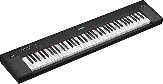 Yamaha 76-Key Piaggero Ultra-Portable Digital Piano, Black (NP35B)