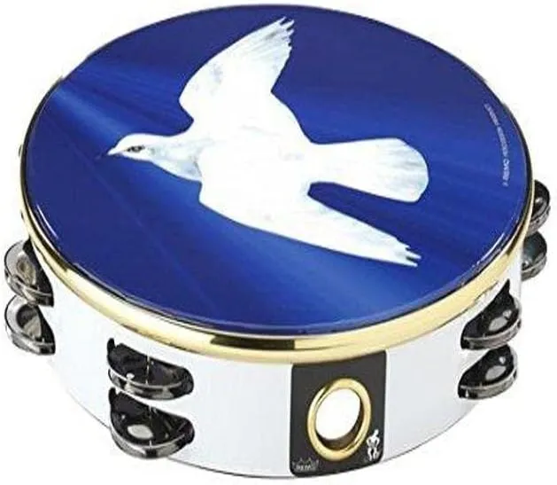 Remo TA-9210-18 Praise Tambourine - Religious Dove, 10"