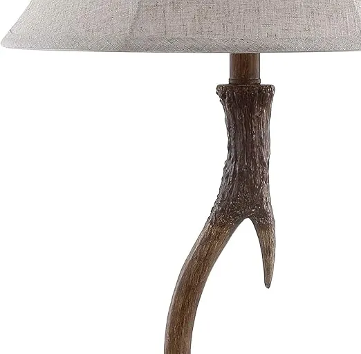 JONATHAN Y JYL6305A Antler 27.5" Rustic Resin LED Table Lamp Traditional Bedside Desk Nightstand Lamp for Bedroom Living Room Office College Bookcase LED Bulb Included, Brown