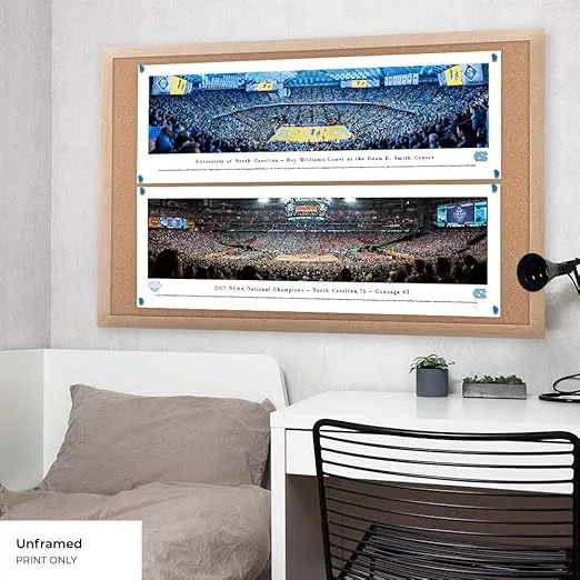 North Carolina Basketball - College Posters, Framed Pictures and Wall Decor by Blakeway Panoramas