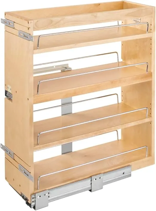 Rev-A-Shelf Wood Base Cabinet Pull Out Organizer w/Soft Close