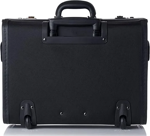 Alpine Swiss Rolling 17" Laptop Briefcase on Wheels Attache Lawyers Case Legal Size