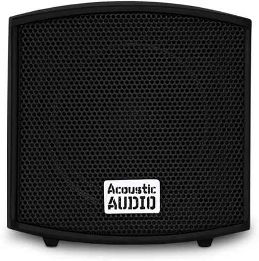 Acoustic Audio AA321B Mountable Indoor Speakers 400 Watts Black Bookshelf Pair