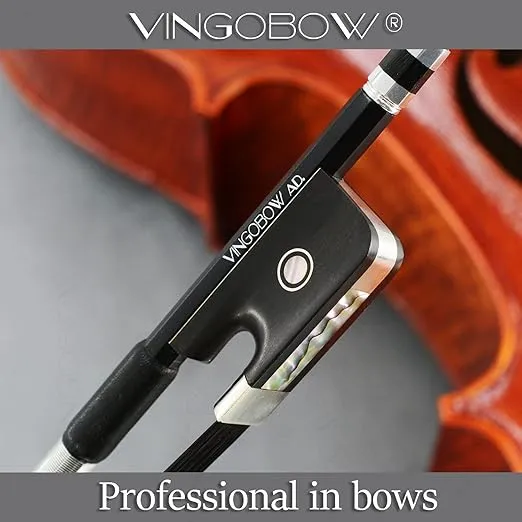 4/4 Size Black Horsehair Carbon Fiber Cello Bow