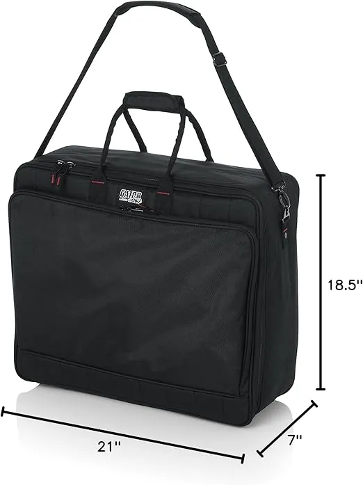 Gator Cases Padded Nylon Mixer/Gear Carry Bag with Removable Strap; 21" x 18.5" x 7" (G-MIXERBAG-2118)