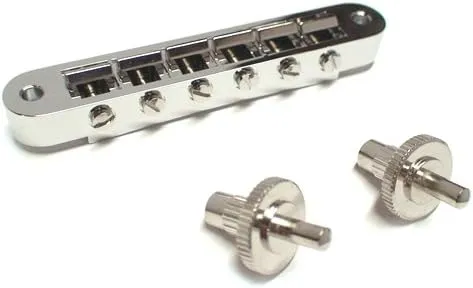 Grover - Tune-O-Matic - Electric Guitar Bridge - Chrome - Model 520C