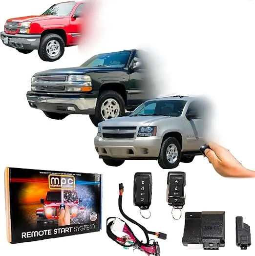 MPC Remote Start Kit Compatible with Chevrolet & GMC 03-06 || Silverado & Sierra || Tahoe & Yukon || Suburban & Yukon XL || Avalanche || Includes 2X Remotes || Semi-Plug N Play || USA Tech Support