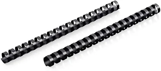 Mead CombBind Binding Spines/Spirals/Coils/Combs, 5/8", 125 Sheet Capacity, Black, 125 Pack (4000135)