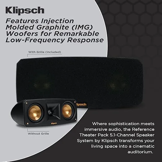 Klipsch Reference Theater Pack 5.1-Channel Speaker System + Onkyo TX-SR3100 80W 5.2-Channel AV Receiver