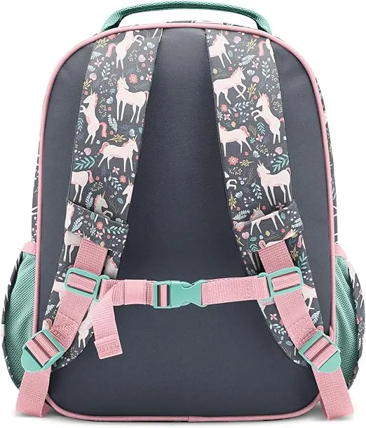 Simple Modern Medium Toddler Backpack for School Girls and Boys | Kindergarten Elementary Kids Backpack | Fletcher Collection | Kids - 15" tall | Unicorn Fields