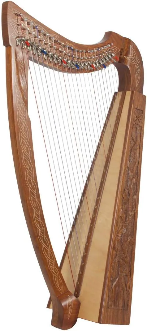 Roosebeck Heather Harp w/Full Chelby Levers - Vine Engraved