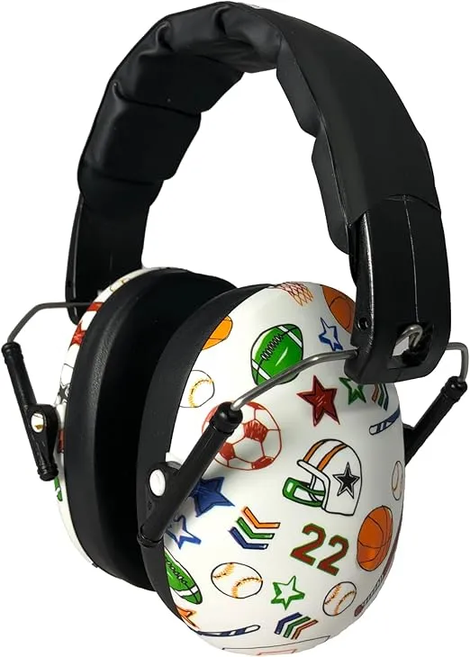 Banz Kidz Earmuffs 2 Years & Older – Loud Noise Canceling Kids Headphones & Toddler Ear Muffs, Size Adjustable