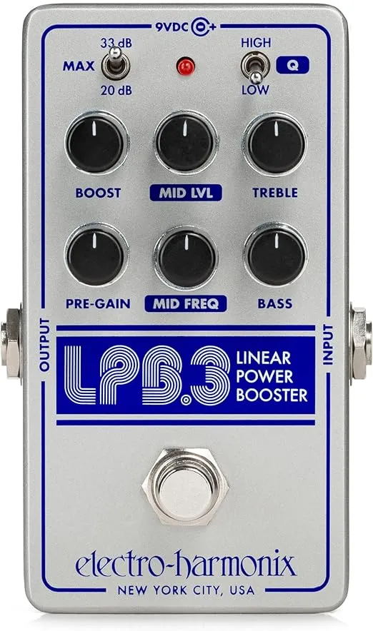 Electro-Harmonix LPB-3 Linear Power Booster & EQ Pedal