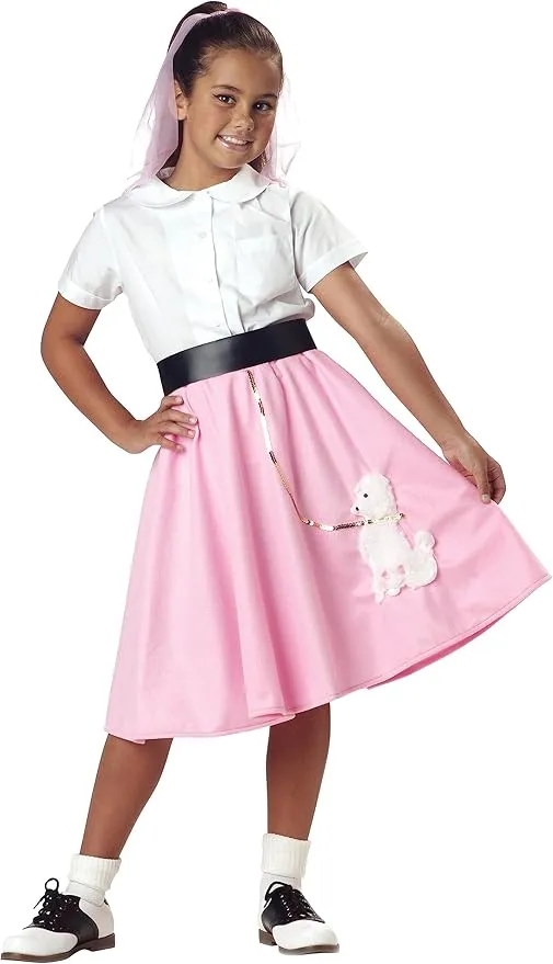 Poodle Skirt Girl's Costume