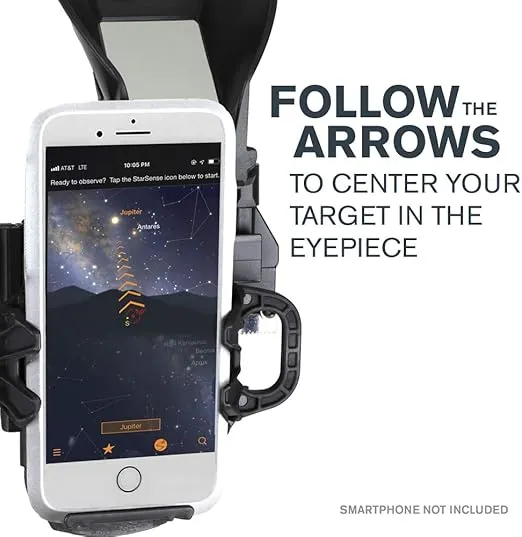 CELESTRON StarSense Explorer DX 130AZ Smartphone App-Enabled Telescope – Works with StarSense App to Help You Find Stars, Planets & More – 130mm Newtonian Reflector – iPhone/Android Compatible