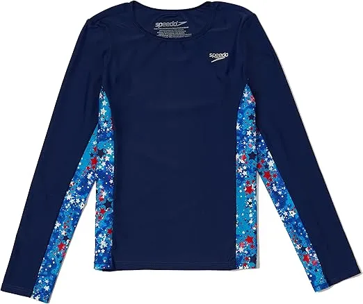 Speedo Girl's Uv Swim Shirt Long Sleeve Rashguard