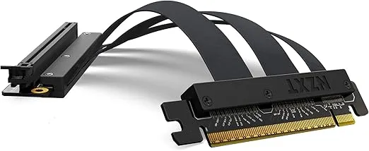 NZXT PCIe 4.0x16 Riser Cable - AB-RC200-B1 - Flexible and Shielded Riser Cable - High-Speed Performance - 200mm Length