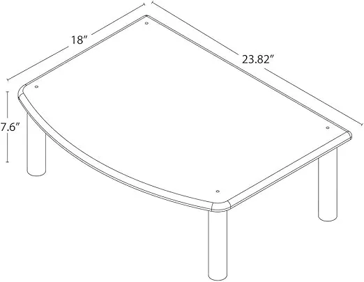 Pangea Audio Vulcan Rack Add-on Shelf Natural Parawood with Silver Posts