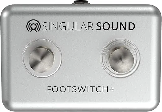 Dual Momentary Footswitch Plus for use with BeatBuddy, Effects Pedals, and Electronic Instruments