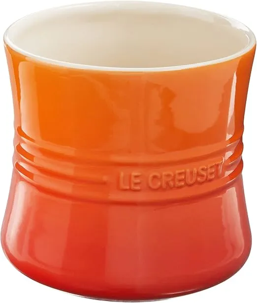 Le Creuset Stoneware Utensil Crock, 2.75 qt., Flame