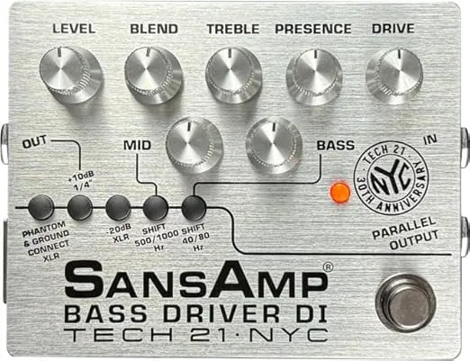 Tech 21 SansAmp Bass Driver DI 30th-anniversary Edition Pedal