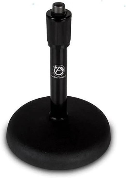 Atlas DS7E Round Base Adjustable Height Desktop Microphone Stand 8-13 inch - Ebony