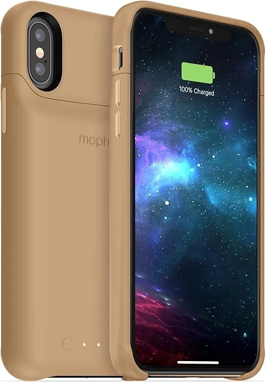 mophie Juice Pack Access - Ultra-Slim Wireless Battery Case - Made for Apple iPhone Xs/iPhone X (2,000mAh) - Gold (401002829)