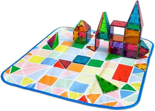 MAGNA-TILES Storage Bin & Interactive Play-Mat, The ORIGINAL Magnetic Building Brand