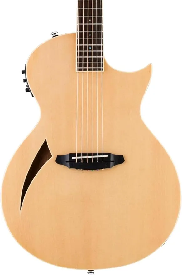 ESP LTD TL-6 Thinline Acoustic Electric Guitar, Natural