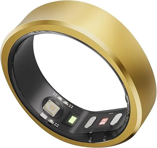 RingConn Gen 1, Smart Ring for Women/Men, No App Subscription, Size First with Sizing Kit, Smart Ring Health Tracker, 7-Day Battery Life, Fitness & Sleep Tracker for iOS & Android (Gold, Size 11)