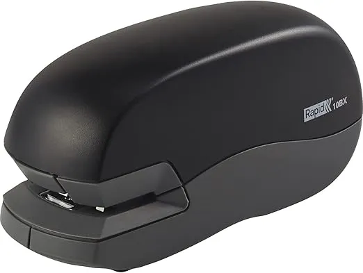 Rapid Electric Stapler, Fixativ 10BX, Battery Operated, 10 Sheet Capacity, Black (S7073125)