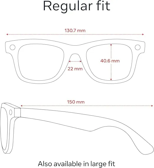 Meta Ray-ban Smart Glasses (Renewed)