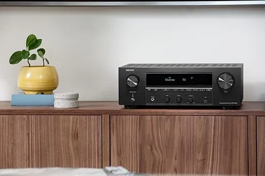 Denon Receiver DRA-900H - 2-Channel Stereo Network Receiver - 100W/Ch. Hi-Fi Amplification, Built-in HEOS, HDCP 2.3 Processing with ARC/eARC Support, Dolby Vision, HLG, Dynamic HDR