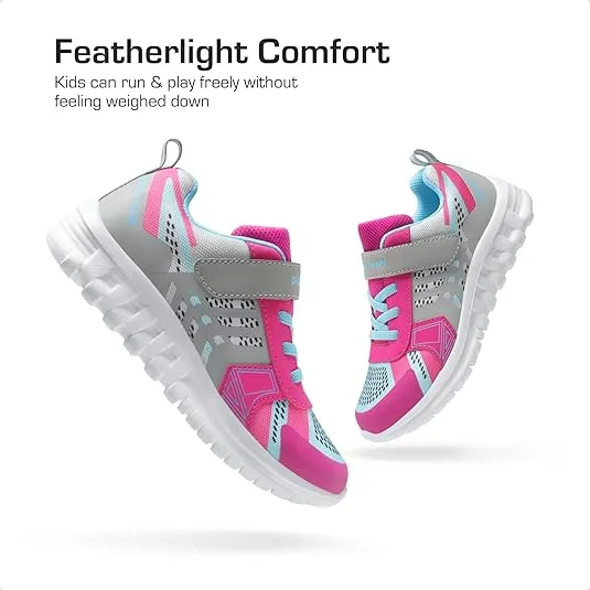 DREAM PAIRS Girls Boys Shoes Kids Tennis EZ-Ons Quicksteps School Sneakers Breathable Running Athletic Shoes