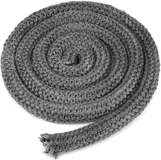 Stanbroil Wood Stove Gasket, 1" x 84" Graphite Impregnated Fiberglass Rope Seal, Gasket Rope Replacement Kits for Wood Stoves Door