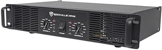 Rockville RPA5 1000W Peak / 400W RMS 2-Channel Power Amplifier, Rack Mountable - Perfect for Live Sound, Pro Audio, DJs