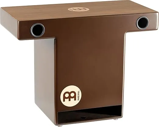 Meinl Slaptop Cajon Box Drum with Internal Snares and Forward Projecting Sound Ports - NOT MADE IN CHINA - Walnut Playing Surface, 2-YEAR WARRANTY (TOPCAJ2WN)