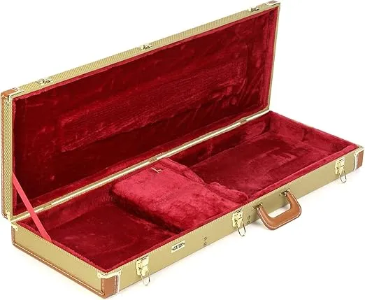 Gator Cases Deluxe Wood Standard Fits Fender Stratocaster/Telecaster Electric Guitar Case (GW TW)