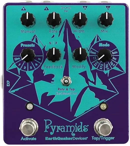 EarthQuaker Devices Pyramids Stereo Flanging Device Guitar Effects Pedal