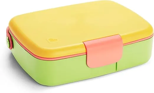 Munchkin® Lunch™ Bento Box for Kids, Includes Utensils, Yellow