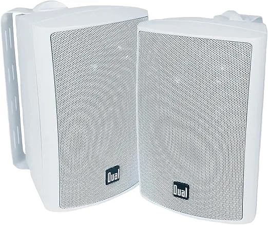 Dual Audio LU47PW 4 3-Way Indoor/Outdoor Speakers (White)