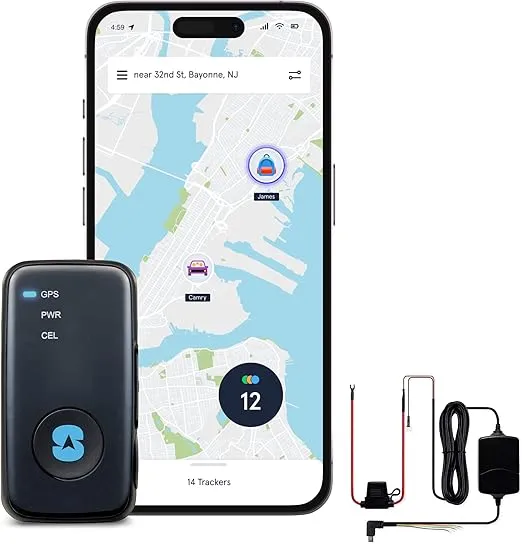 Spytec GPS Mini GPS Tracker and Hardwire Kit GPS Tracker for Vehicles, Cars, Trucks, Motorcycles, Loved Ones and Asset Tracker with US and Worldwide Real-Time Tracking App - Plan Needed