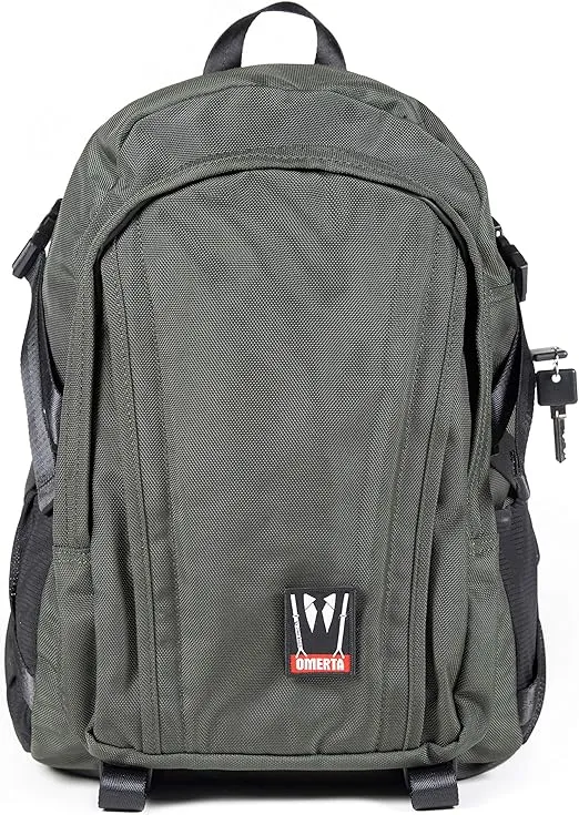 DIME BAGS - Transporter Backpack - Carbon Filter Lined Bag with Heavy-Duty Lock (Green)