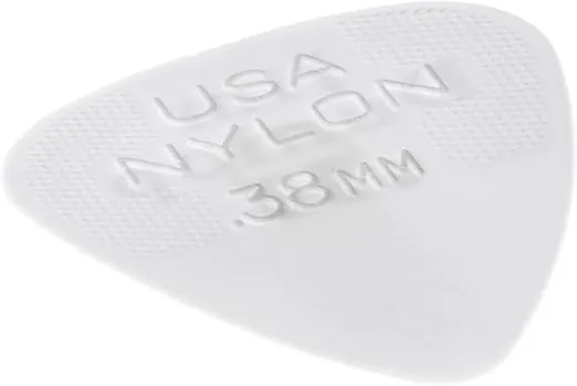 JIM DUNLOP 44P.38 Nylon Standard, White, .38mm, 12/Player's Pack