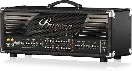 BUGERA 333XL Hardcore 120-W 3-Channel Amplifier Head with Reverb and Infinium Valve Life Multiplier Multi Colored, (333XLINFINIUM)