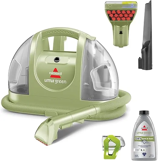 BISSELL Little Green Multi-Purpose Portable Carpet and Upholstery Cleaner, Car and Auto Detailer, with Exclusive Specialty Tools, Green, 1400B