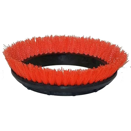 BISSELL BigGreen Commercial 237.047BG Scrub Brush, 0.028" Bristle Diameter Crimped Polypropylene for BGEM9000 Easy Motion Floor Machine, 12", Orange