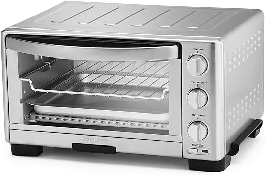 Cuisinart TOB-1010 Toaster Oven Broiler, 11.77" x 15.86" x 7.87", Silver (Renewed)