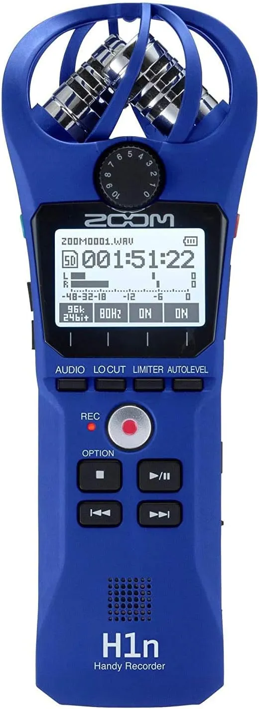 Zoom Handy Recorder, Blue (H1n)